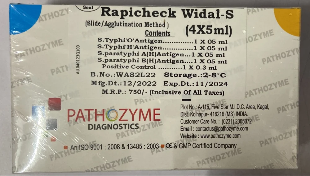 RAPI CHECK WIDAL 4 X 5 ML